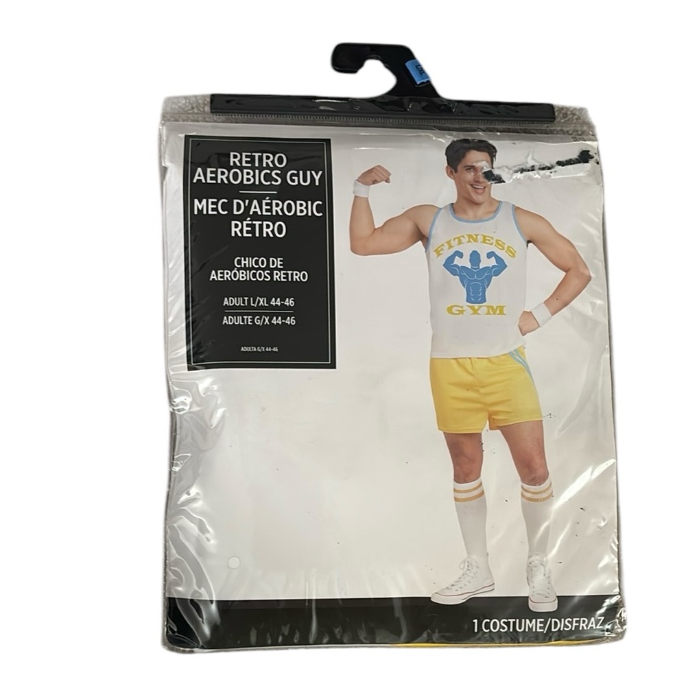 NWT Retro Aerobics Guy Costume